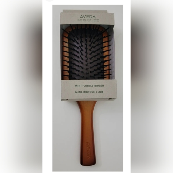 AVEDA WOODEN MINI PADDLE HAIR BRUSH (7 1/2 inches) - Picture 2 of 4